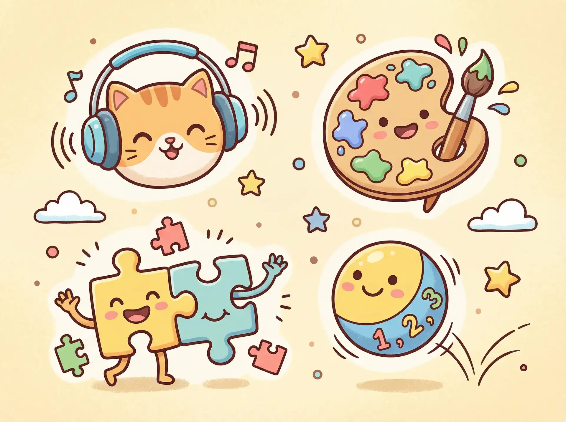 小朋友的手工作品 - 色人阁 益智创作